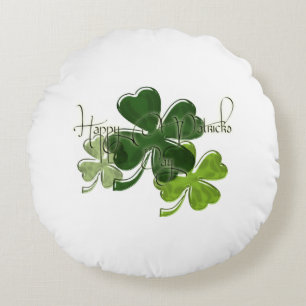 St. Patrick's Day Rund Kudde