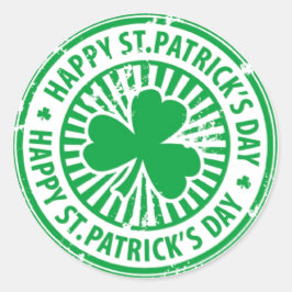 St. Patrick's Day Runt Klistermärke