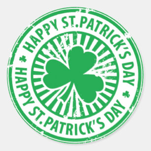 St. Patrick's Day Runt Klistermärke