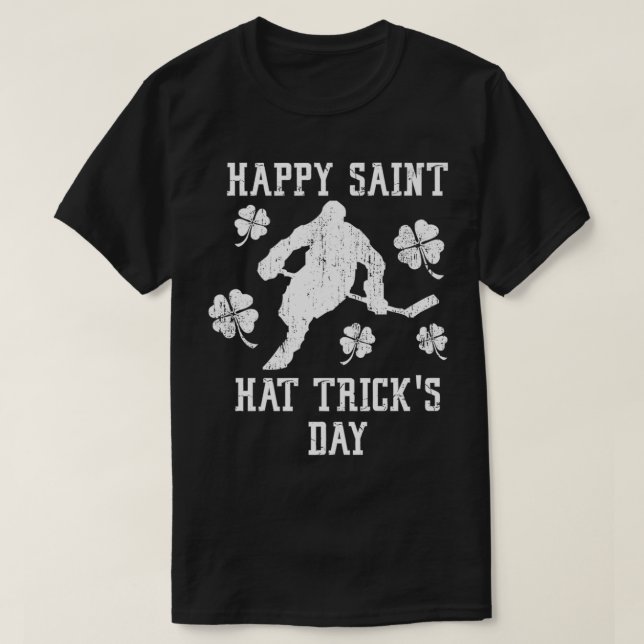 St patricks day SAINT HAT TRICK'S DAY FUNY T Shirt (Design framsida)