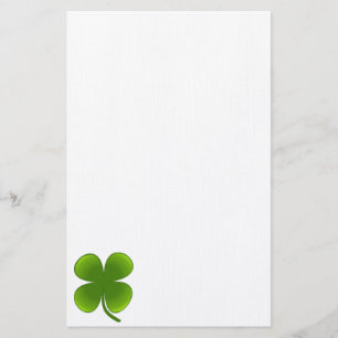 St. Patrick's Day Samrock 4 Löv Klöver Brevpapper