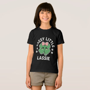 St Patricks Day Sassy Little Lassie Barn Flickor T Shirt