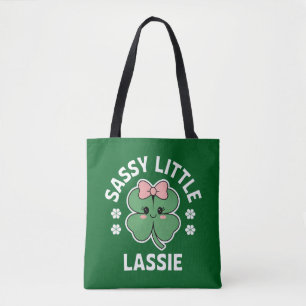 St Patricks Day Sassy Little Lassie Barn Flickor Tygkasse