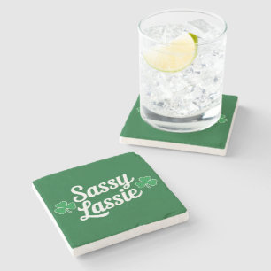 St Patricks Day Sassy Tjej Rolig Irländsk Stenunderlägg