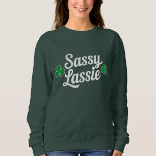 St Patricks Day Sassy Tjej Rolig Irländsk T Shirt
