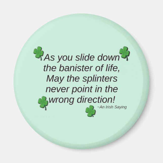 St. Patrick's Day Say Magnet (Framsidan)