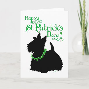St Patricks Day Scottish Terrier Kort