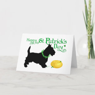 St Patricks Day Scottish Terrier Kort