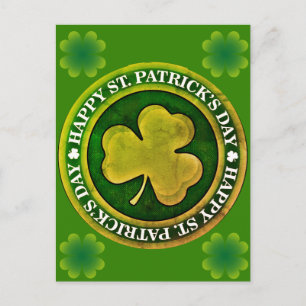 St patrick's day Seal Vykort