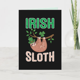St. Patrick's Day Sengångare Faltad Julkort Helgkort