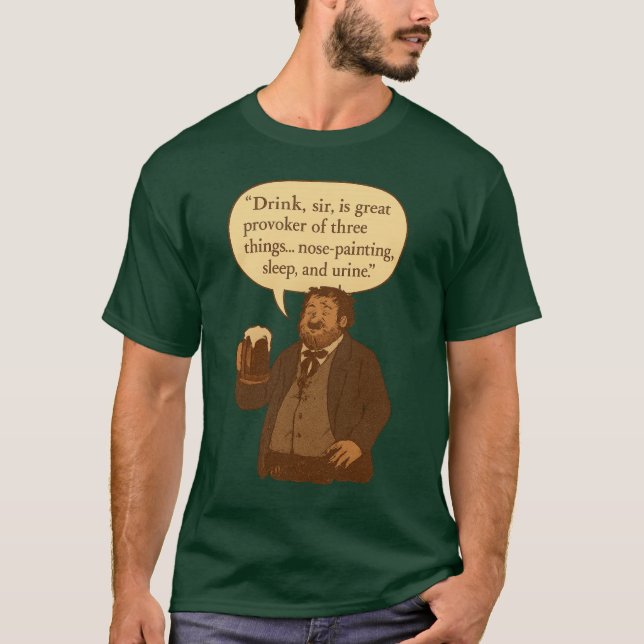 St. Patrick's Day Shakespeare Fun T Shirt (Framsida)