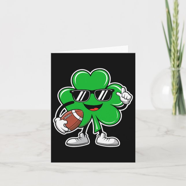 St patricks day Sham för fotbollsboys St patricks  Kort (Framsida)