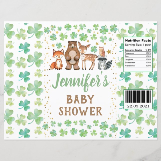 St patrick's day Shamrock Animals Chip Bag Wrapper (Framsida)
