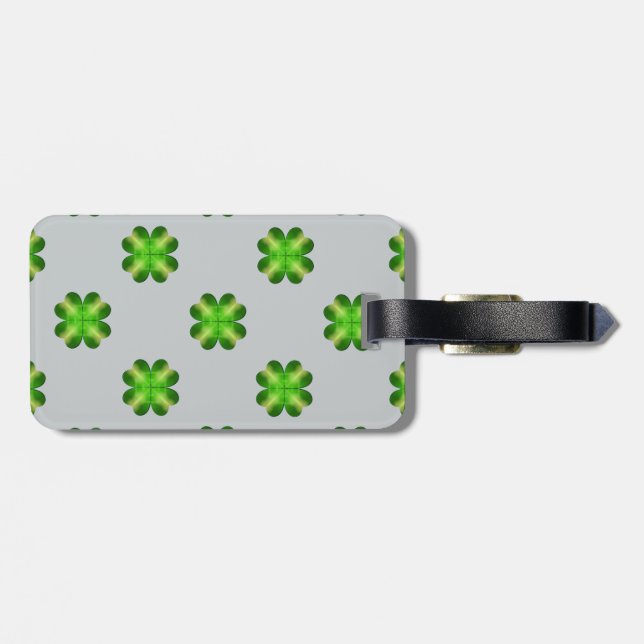 St. Patrick's Day Shamrock Bakgrund Bagagebricka (Baksida Vågrät)