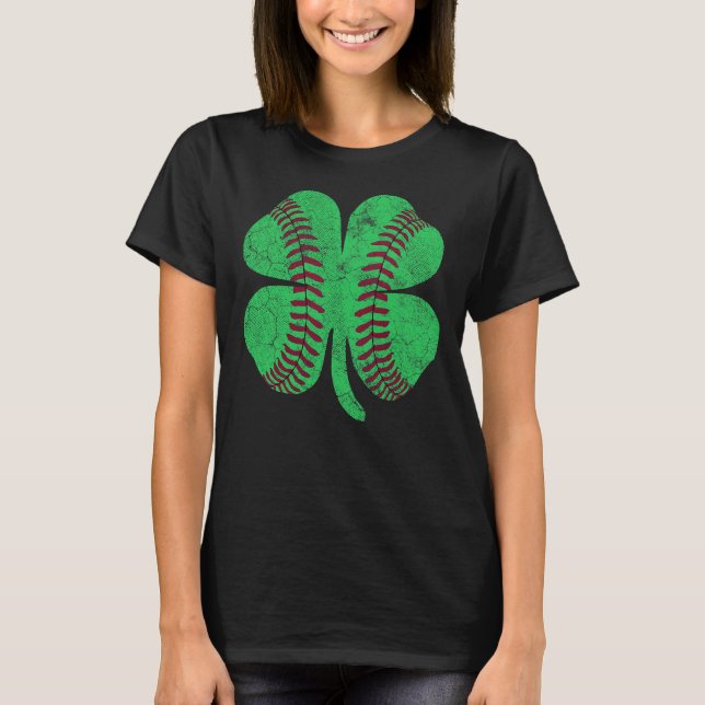 St patricks day Shamrock Baseball Saint Paddy's Ki T Shirt (Framsida)