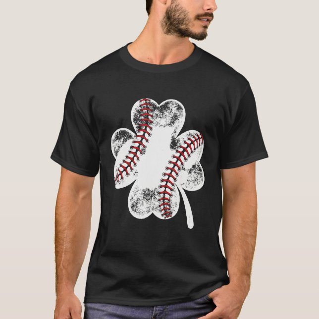 St Patricks Day Shamrock Baseball Saint Paddy's Ki T Shirt (Framsida)