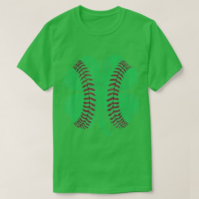 St patricks day Shamrock Baseball Saint Paddys Kid T Shirt (Design framsida)