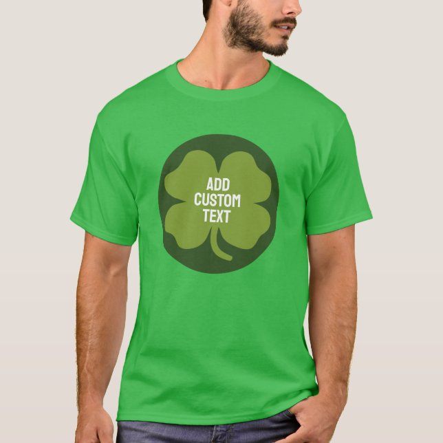 St patricks day shamrock - Cute Family Anpassnings T Shirt (Framsida)