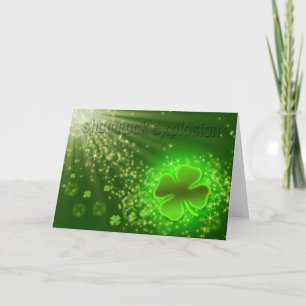 St. Patrick's Day - Shamrock Explosion - Roligt Kort