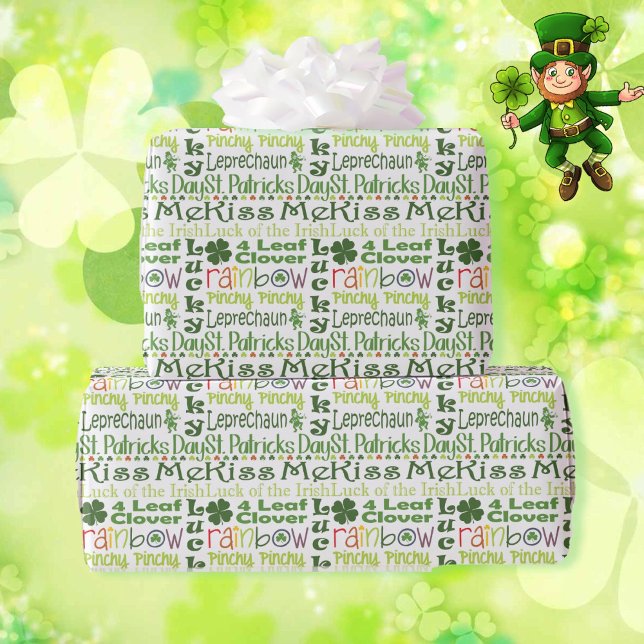 St patrick's day Shamrock Gift Presentpapper (Skapare uppladdad)