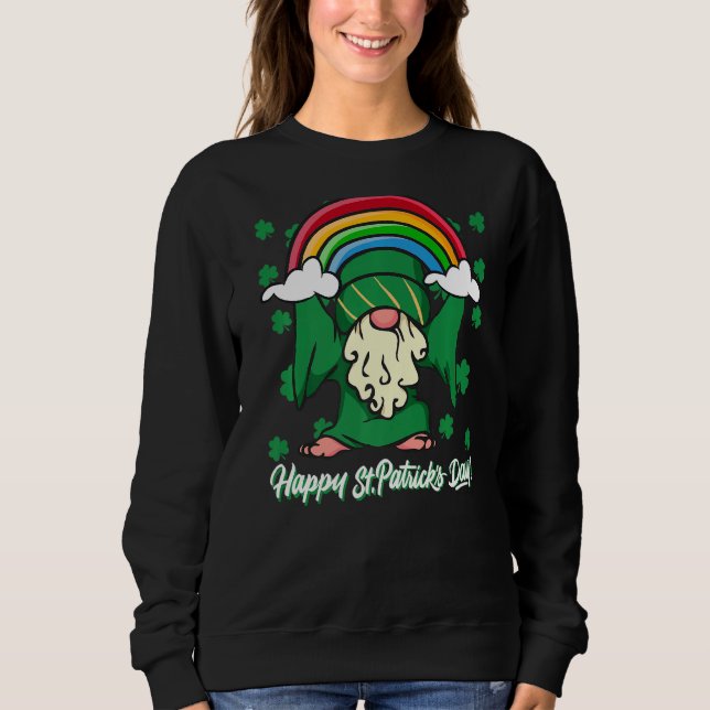 St patrick's day Shamrock Gnome Shenanigans with M T Shirt (Framsida)