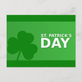 St patrick's day Shamrock Grönt Gräns Vykort