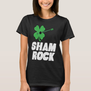 St patricks day Shamrock Guitar Saint Pattys Boys T Shirt