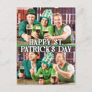 St patrick's day Shamrock Irish Celtic 2-foton Vykort