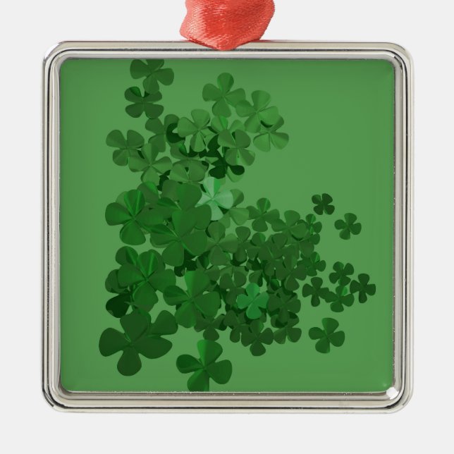 St. Patrick's Day Shamrock Julgransprydnad Metall (Framsidan)