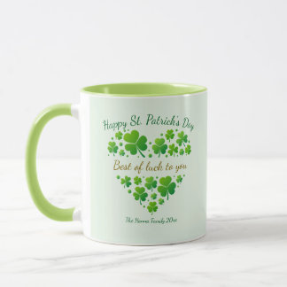 St. Patrick's Day Shamrock Keepsake I Best of Luck Mugg