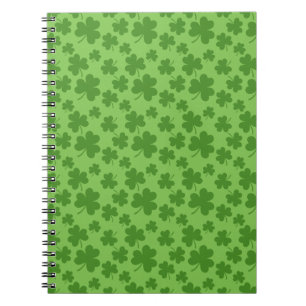 St patrick's day Shamrock Klöver Mönster Anteckningsbok
