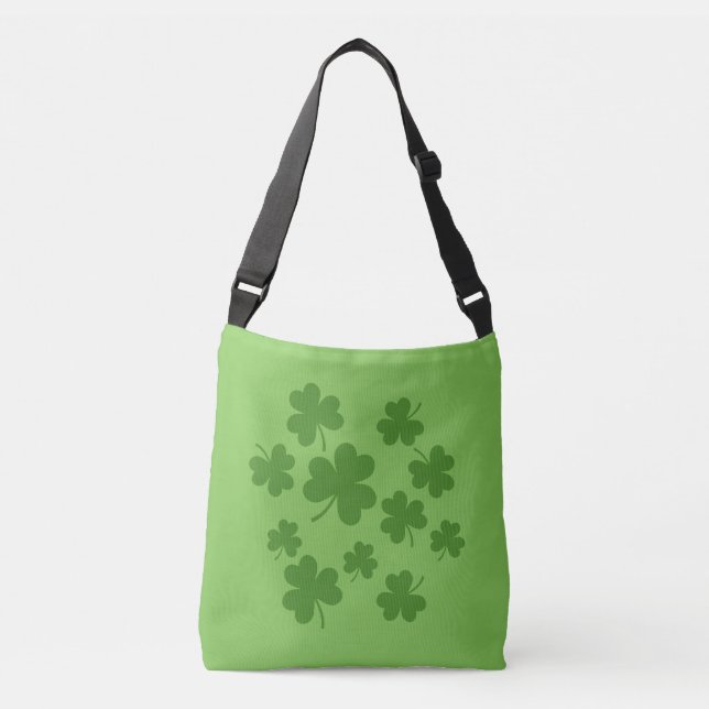 St patrick's day Shamrock Klöver Mönster Axelväska (Framsida)