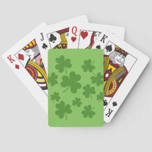 St patrick's day Shamrock Klöver Mönster Casinokort