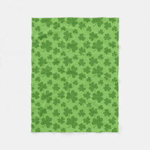 St patrick's day Shamrock Klöver Mönster Fleecefilt