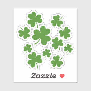 St patrick's day Shamrock Klöver Mönster Klistermärken
