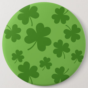 St patrick's day Shamrock Klöver Mönster Knapp