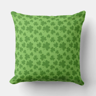 St patrick's day Shamrock Klöver Mönster Kudde