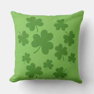 St patrick's day Shamrock Klöver Mönster Kudde