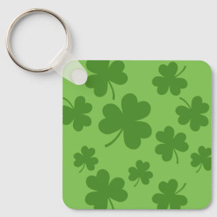 St patrick's day Shamrock Klöver Mönster Nyckelring
