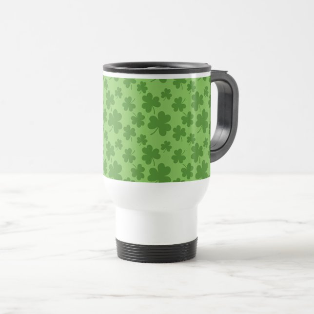 St patrick's day Shamrock Klöver Mönster Resemugg (Framsida höger)