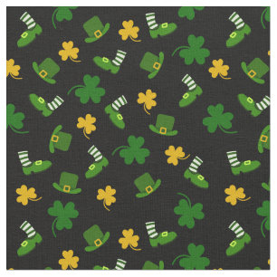 St. Patrick's Day Shamrock Klöver Mönster Tyg