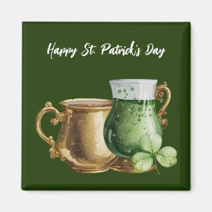St. Patrick's Day Shamrock Klöver och Pot Magnet