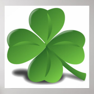 St. Patrick's Day Shamrock Klöver Poster