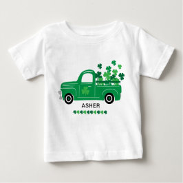 St. Patrick's Day Shamrock Lastbil Personlig Namn T Shirt