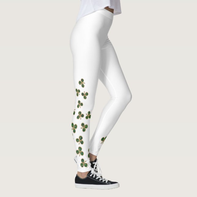 St. Patrick's Day Shamrock Leggings (Höger)