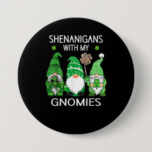 St patricks day Shamrock leopard gnomes Iris Knapp
