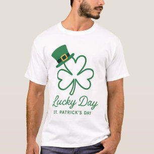 St. Patrick's Day Shamrock Leprechaun Hat T Shirt