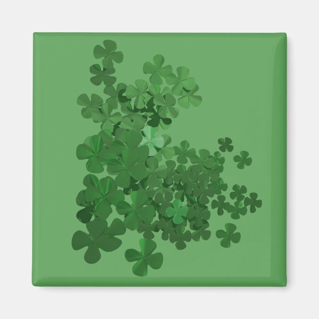 St. Patrick's Day Shamrock Magnet (Framsidan)