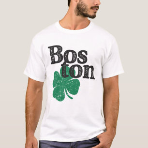 St patricks day Shamrock Massachusetts Boston T Shirt