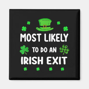 St patricks day shamrock mest sannolikt irländsk u magnet
